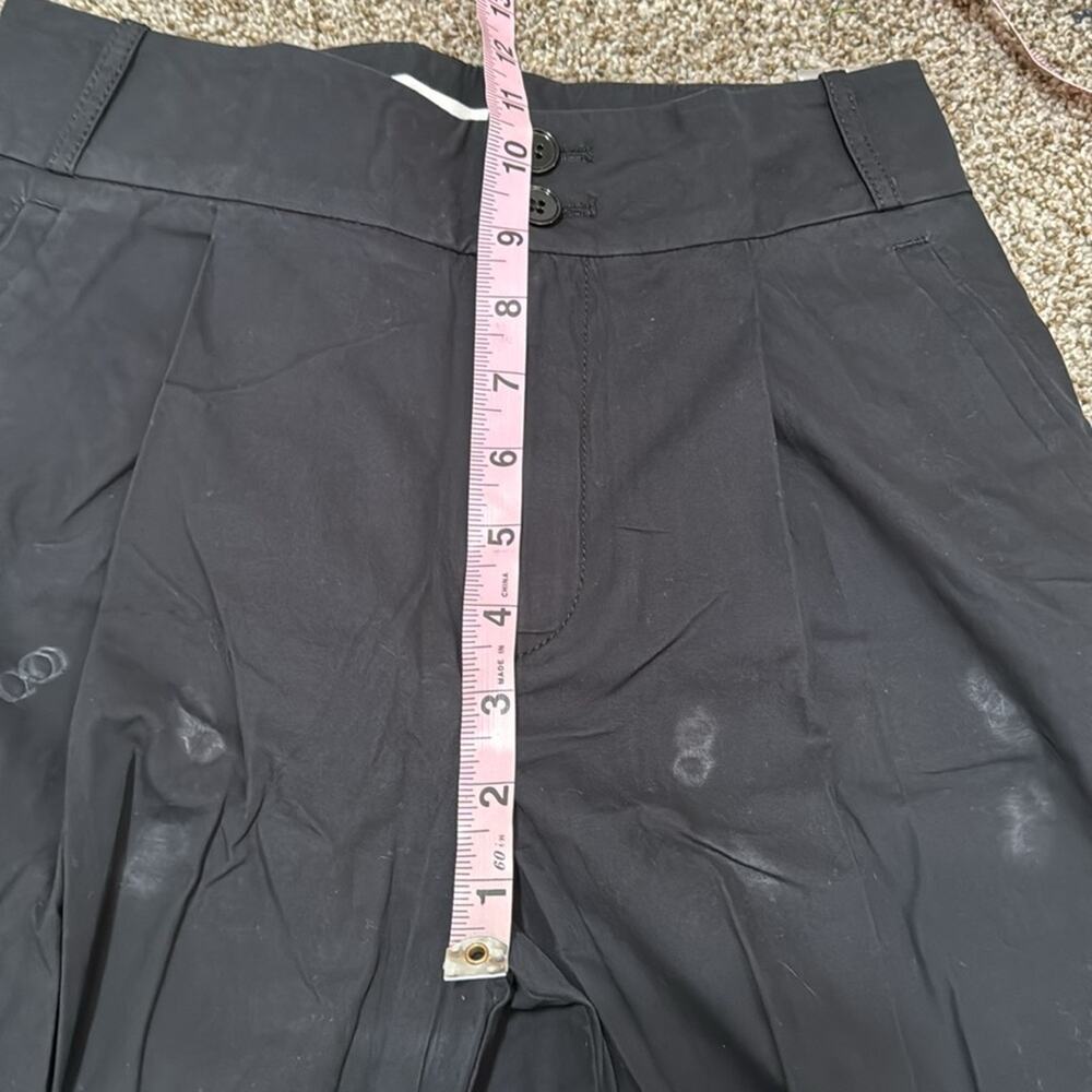 ANTHROPOLOGIE Women's Cropped Wide-Leg Trousers Size 0 In Black - Picture 9 of 16